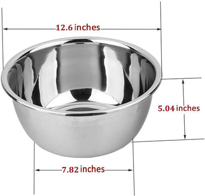 8.5Qt Stainless Steel Salad Bowl, Mirror Finish Dishwasher Safe Bowl