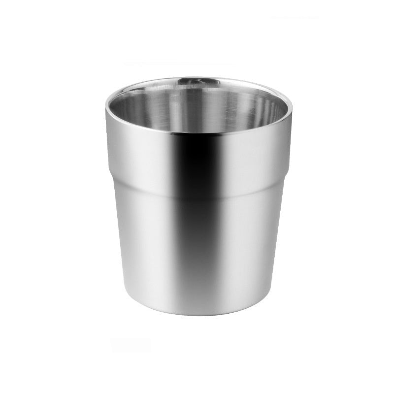 304 Stainless Steel Double Layer Mug Water Glass