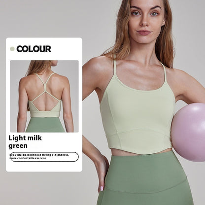 Thin Strap Open-Back Workout Tank