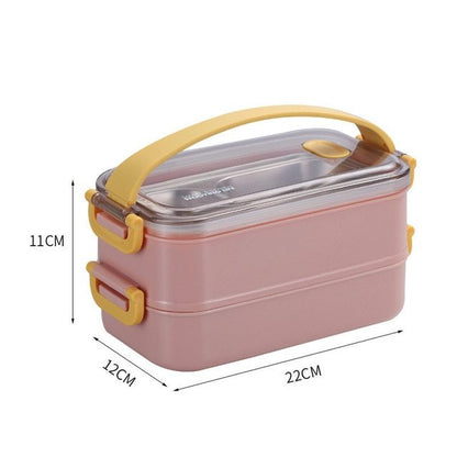 Rectangular Stainless Steel Insulated Lunch Box – Keep Food Hot or Cold