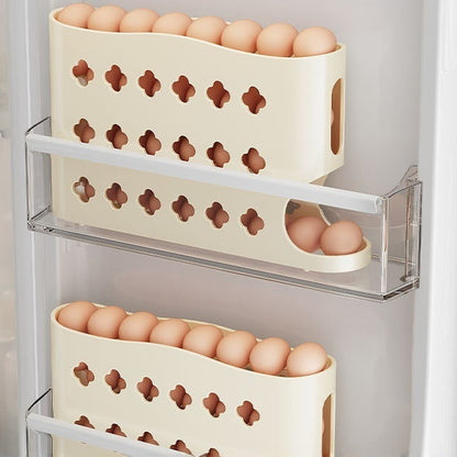 Multi-layer Household Refrigerator Side Door Rolling Egg Storage Box