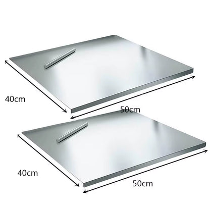 Light Top Stainless Steel Cutting Board Food Grade Heavy Duty Chopping Boards Anti-Slip Boards