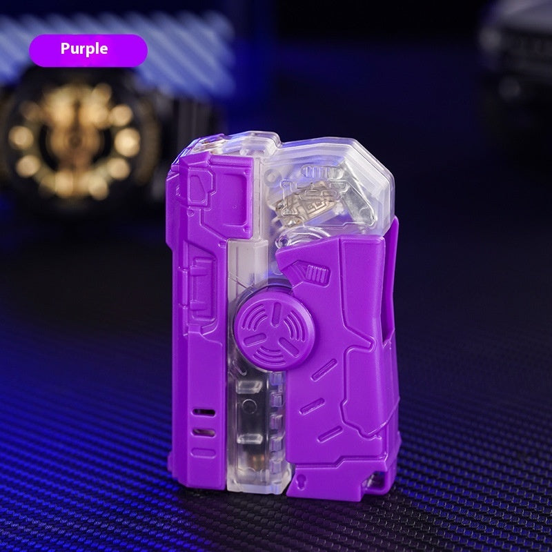 Transparent Fingertip Gyro Luminous Lighter
