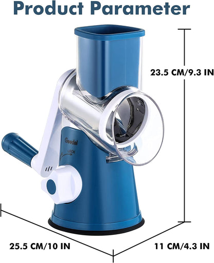 Rotary Cheese Grater & Mandoline Vegetable Slicer