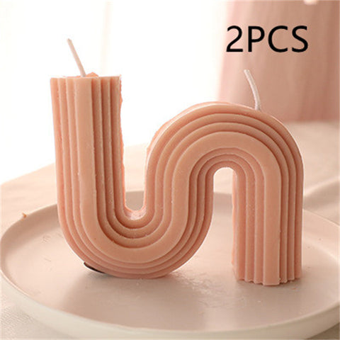 Modern Wavy Arch Scented Candle