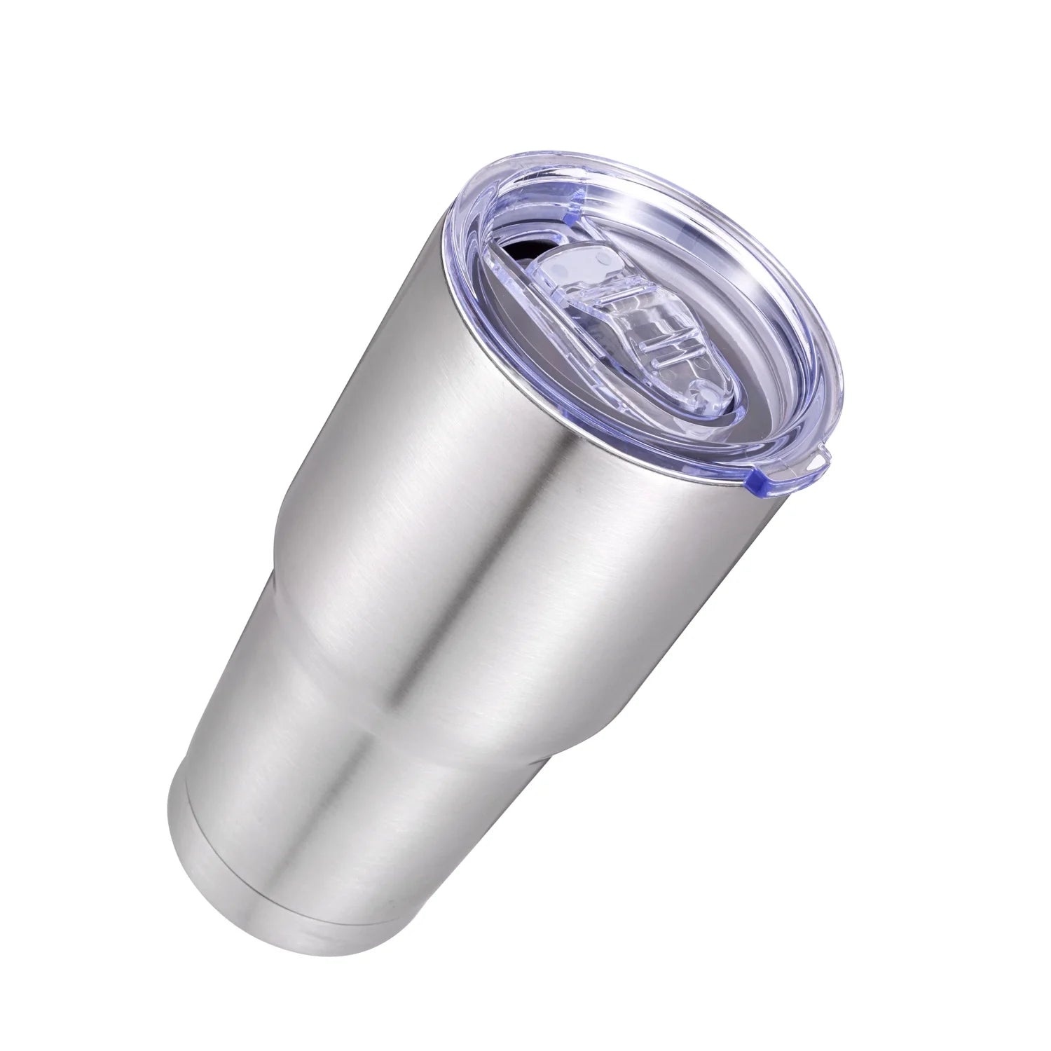 (2 Pack) 30Oz Double Wall Stainless Steel Large Tumbler, Slider Lid