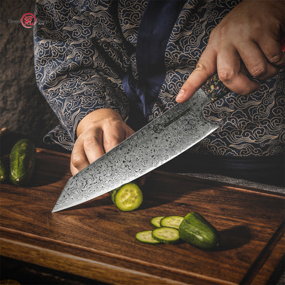 Damascus Steel Chef Knife Universal Kitchen Cutting Knife