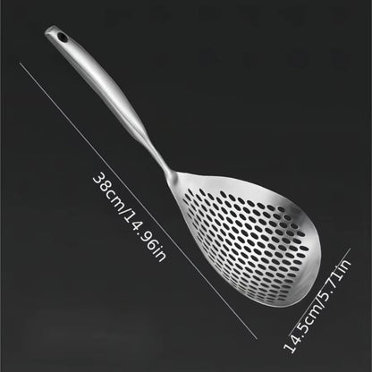 Stainless Steel Slotted Skimmer for Cooking, Kitchen Tool