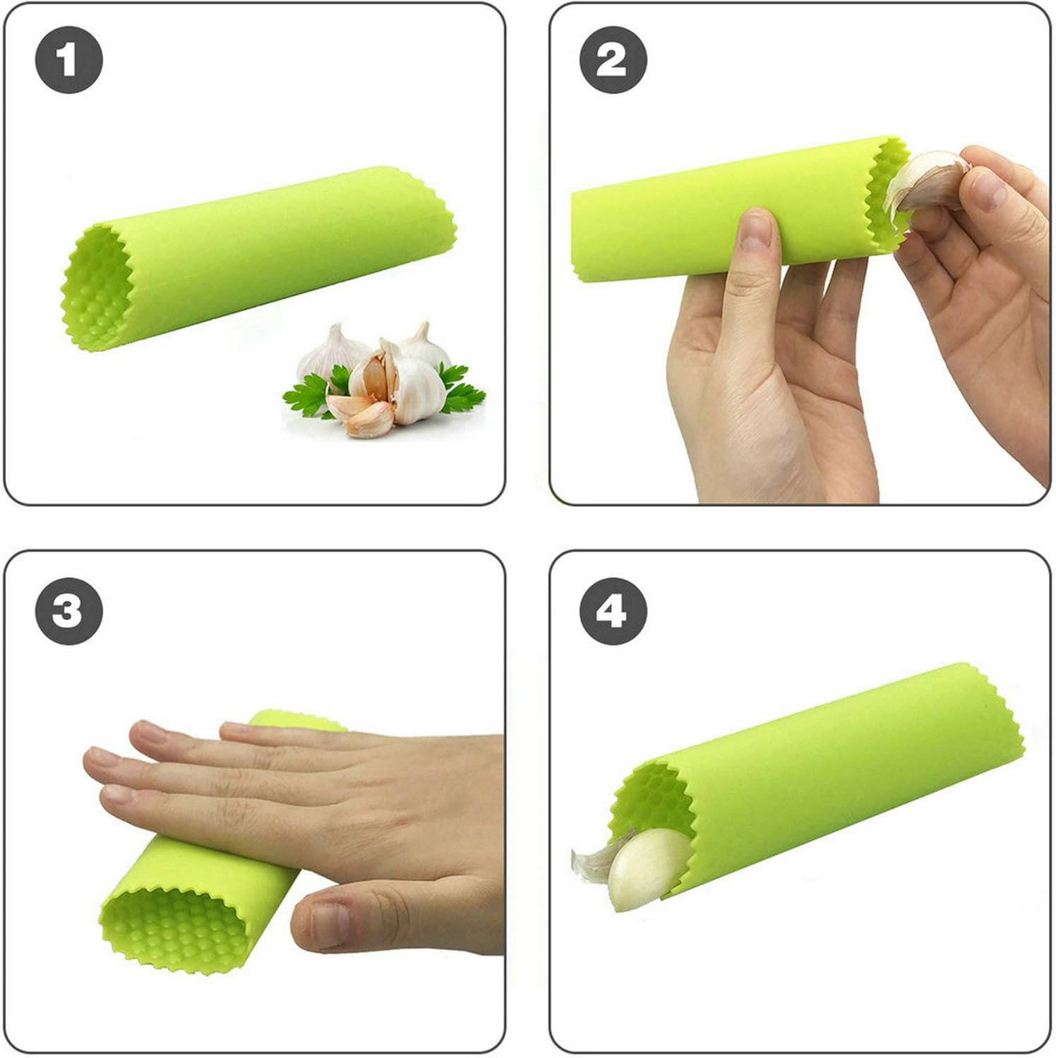 Garlic Press Rocker, Stainless Steel Garlic Mincer