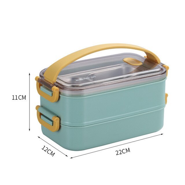 Rectangular Stainless Steel Insulated Lunch Box – Keep Food Hot or Cold