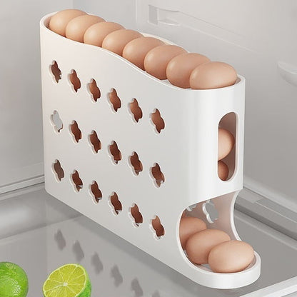 Multi-layer Household Refrigerator Side Door Rolling Egg Storage Box