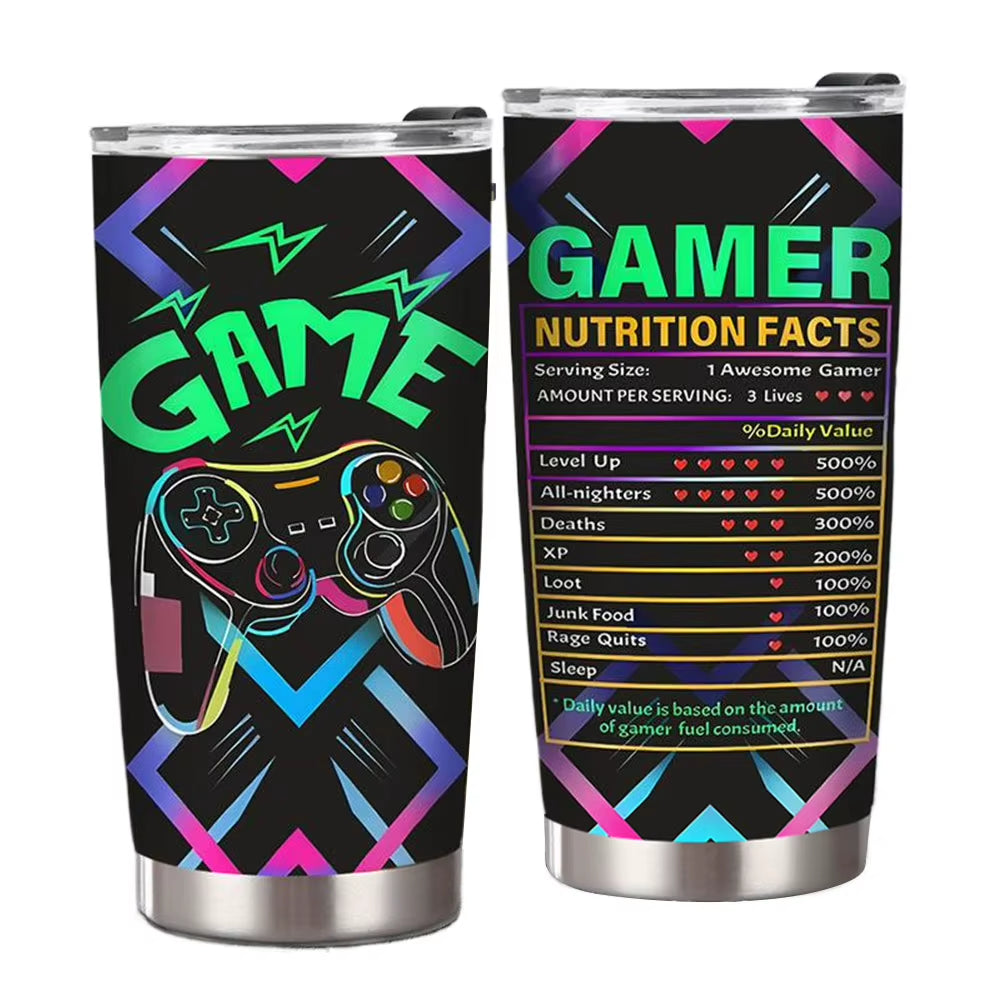 20 oz. Stainless Steel Insulated Gamer Tumbler Cup