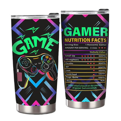 20 oz. Stainless Steel Insulated Gamer Tumbler Cup