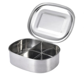Portable Full Stainless Steel Lunch Box with Divider