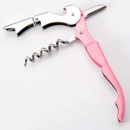 Stainless Steel Red Wine Beer Bottle Opener Cork Screw Multi Function Seahorse Safe Cut Can Kitchen Bar Tools