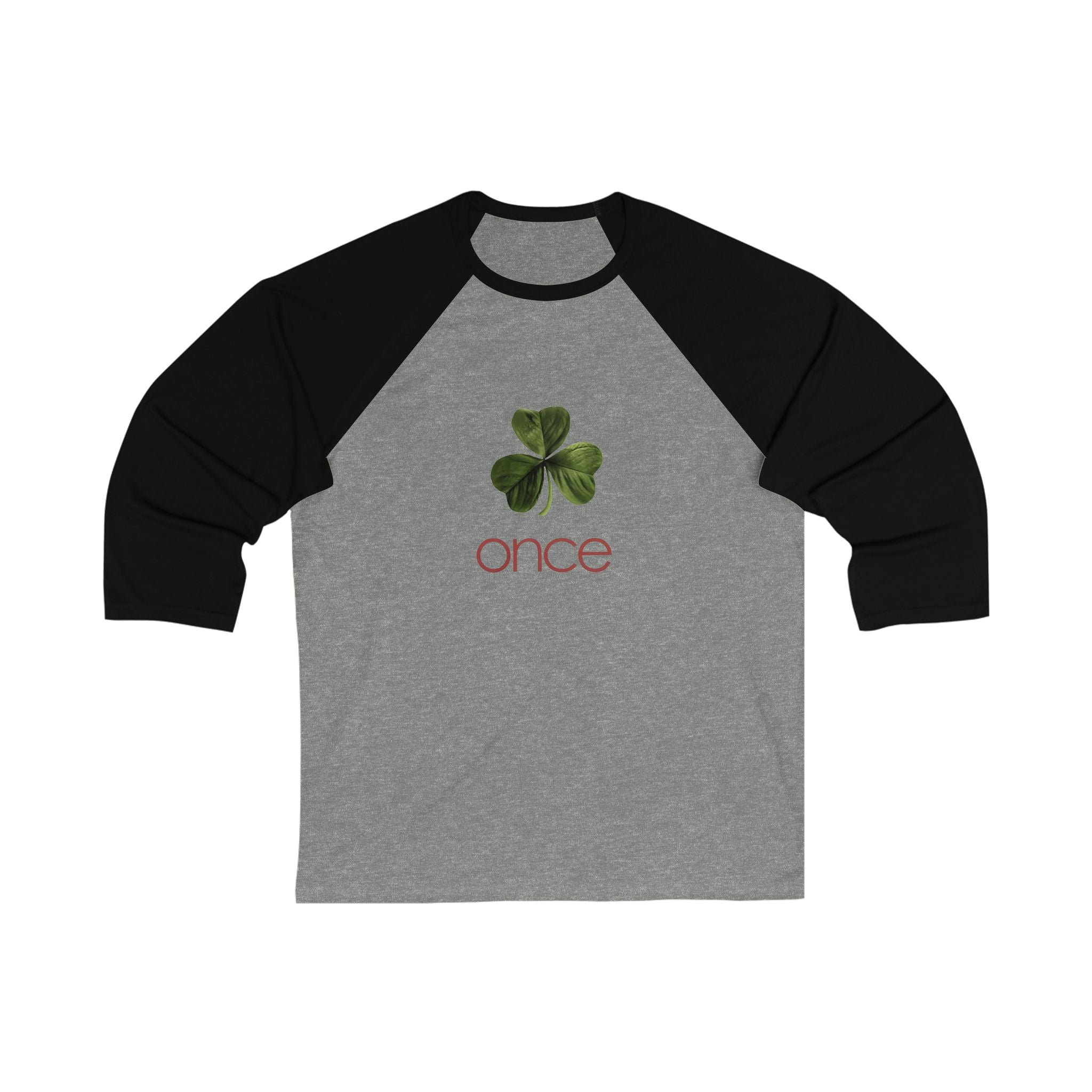 Once Unisex 3\4 Sleeve Baseball Tee