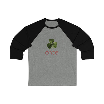 Once Unisex 3\4 Sleeve Baseball Tee