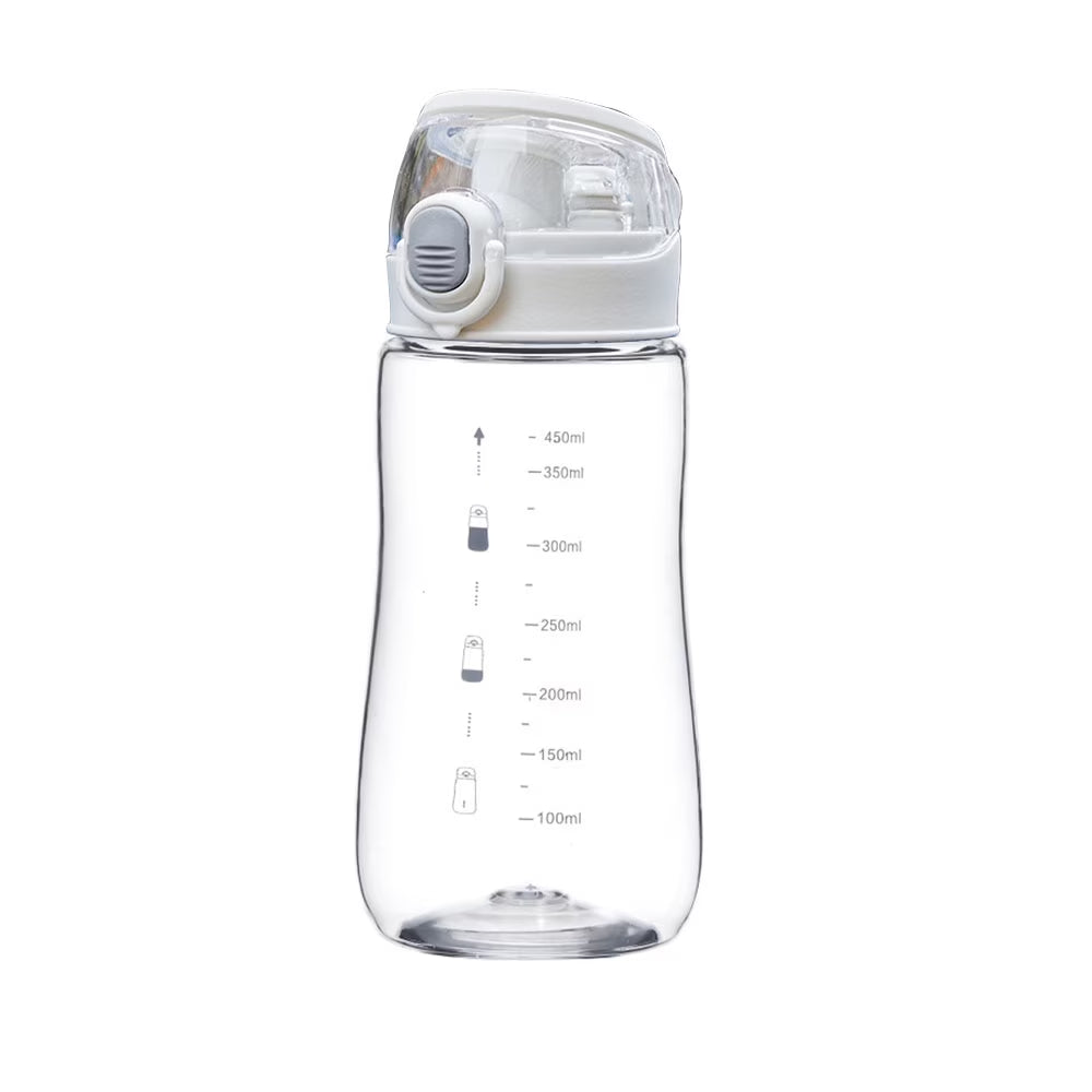Clear Plastic Water Bottles | Sports Gym Bottle | 15 Oz | Sport Water Bottles