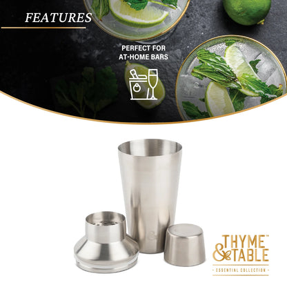 18 fl oz. Stainless Steel Cocktail Shaker