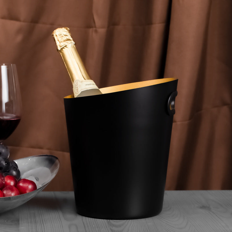 Inclined Stainless Steel Ice Bucket – Household Beer Bucket