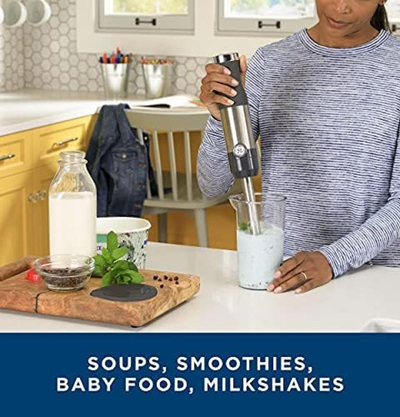 Immersion Blender | Handheld Blender 2-Speed | Interchanable Attachment | 500 Watts | Stainless Steel