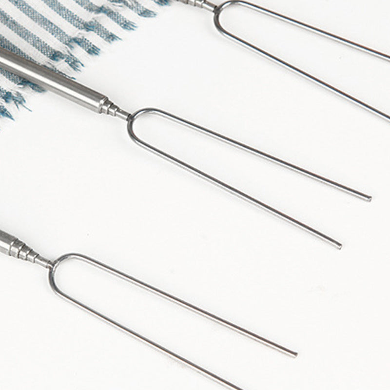 8-Color Stainless Steel Barbecue Fork