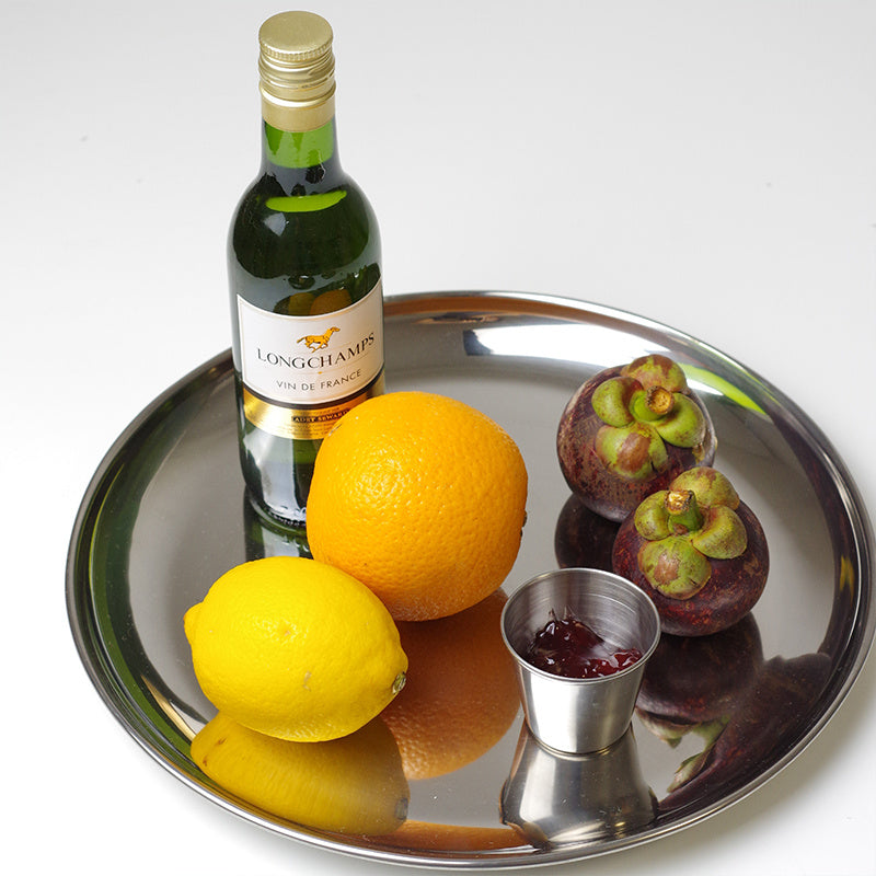 Stainless Steel Tray Frosted Dinner Plate