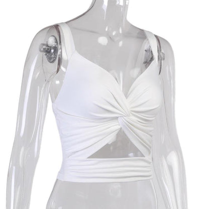 Twist-Front Crop Top