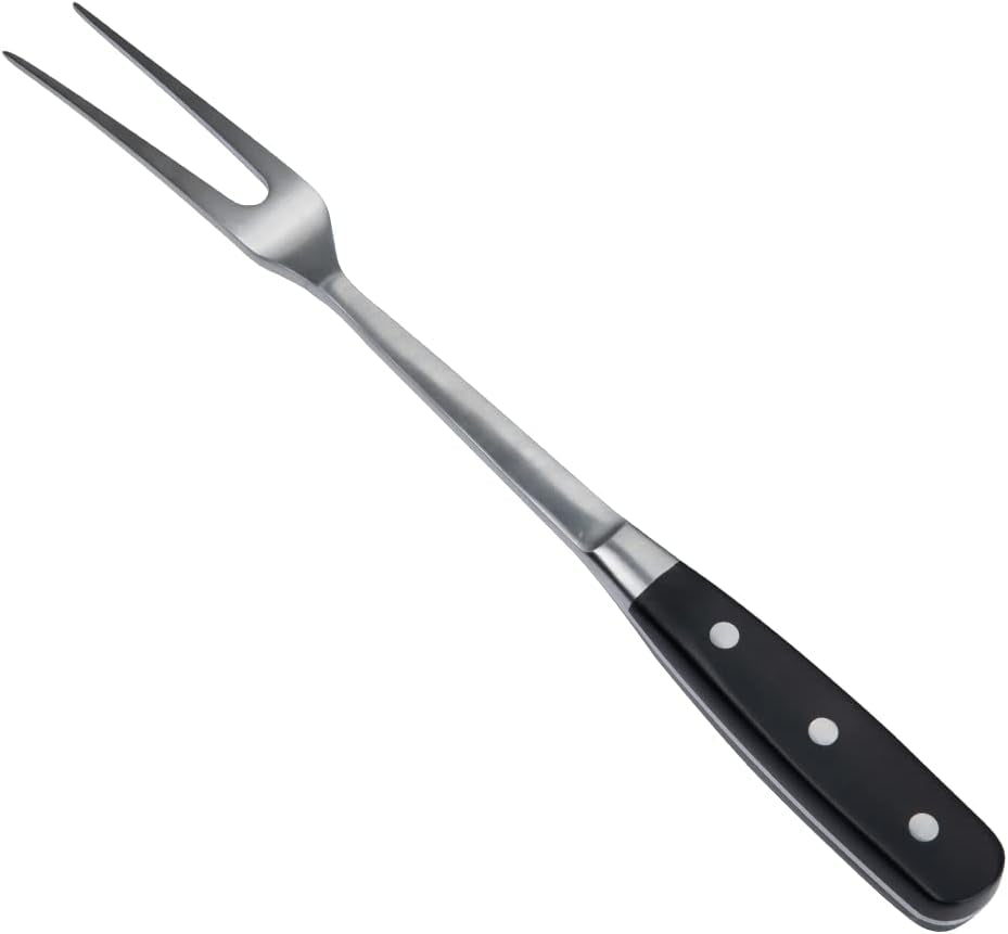 13 Inch Stainless Steel Meat Fork with Black Holder