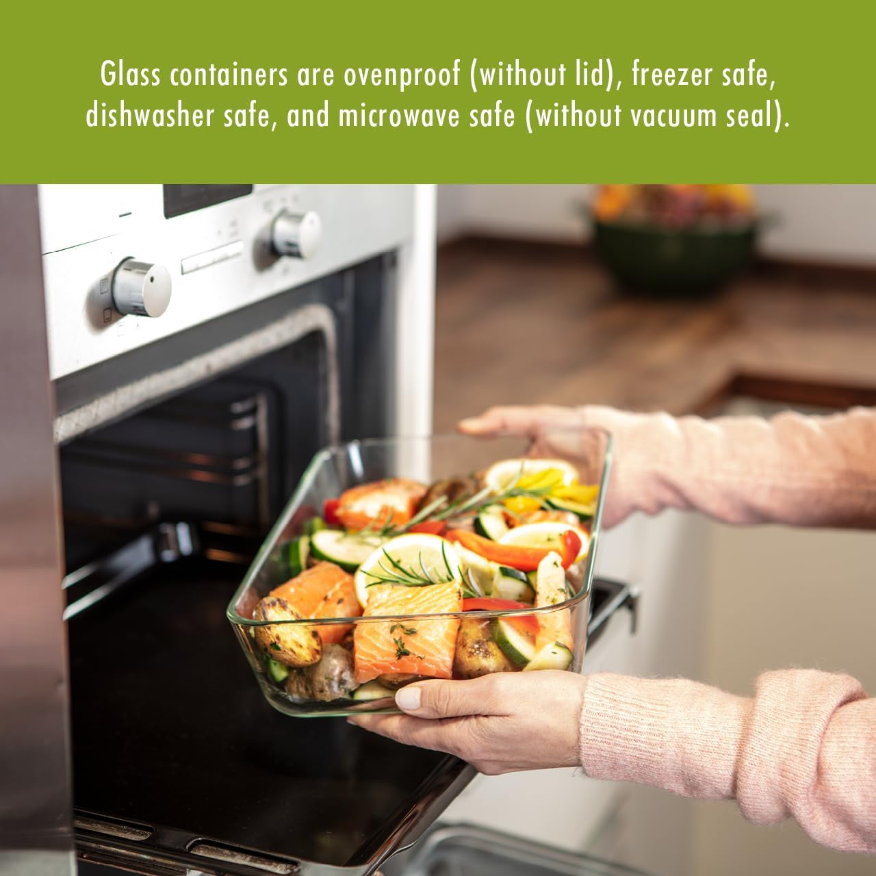Fresh & Save Large Glass Airtight Food Storage Container – Meal Prep & Food Saver