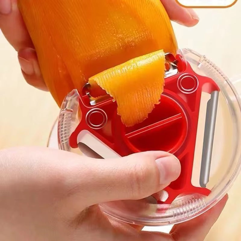 1-2Pcs 3In1 Kitchen Convenience Vegetable Peeler Carrot Grater Fruit Cutter Shredding Tool for Kitchen