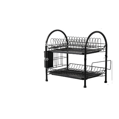 Multi-Layer Floor Draining Bowl Rack – Kitchen Shelf & Countertop Dish Storage