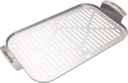 8.44L x 14.01W Stainless Steel Grill plus Topper