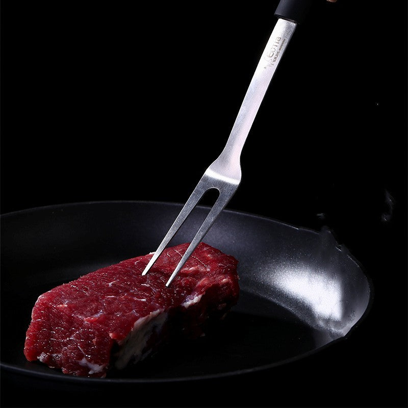 Anti-hot Handle Stainless Steel Kitchenware Kitchen Household Meat Fork