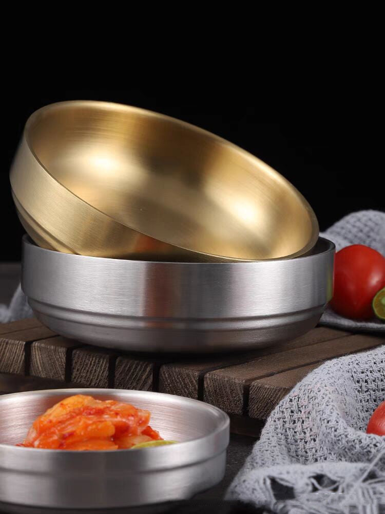 Stainless Steel Cold Seasoning Dish Rice Bowl