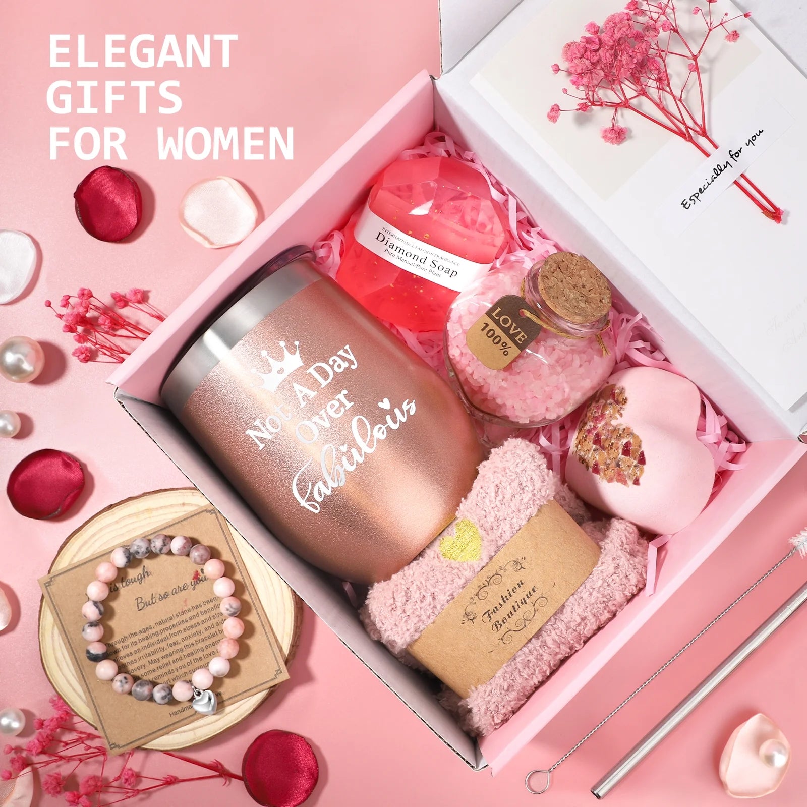 Gift Baskets Set for Women – 10 Pack Bath & Body Spa Gifts