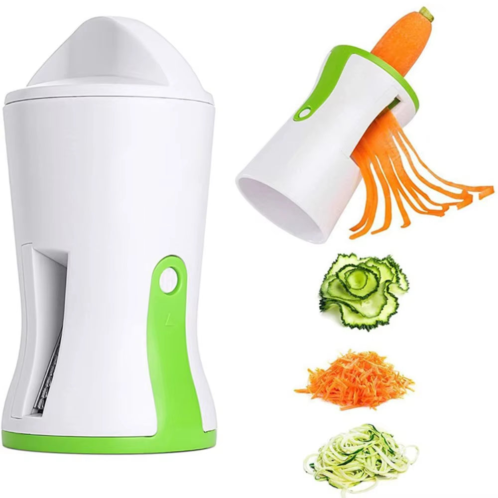 Multifunctional Rotary Vegetable Slicer Spiral Cutter for Carrot Cucumber Potato