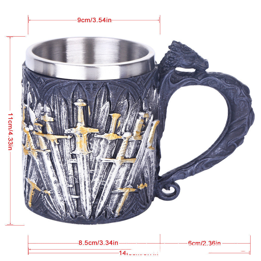 Holy Sword Black Mug Water Cup