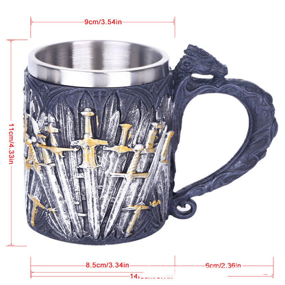 Holy Sword Black Mug Water Cup