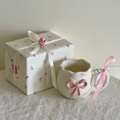 Whimsical Cherry Blossom Ceramic Mug Gift Set
