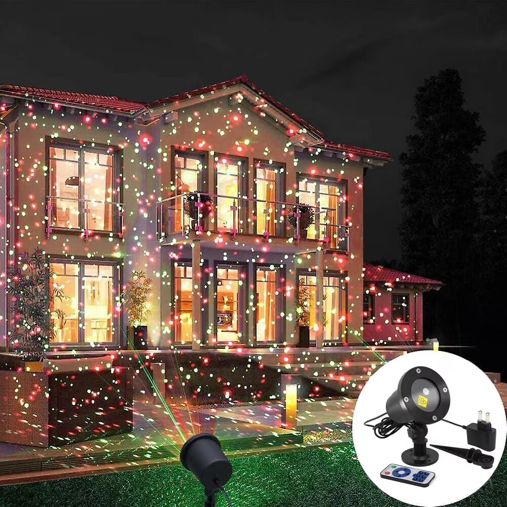 Christmas Star Laser Projector  RGB Lamp Waterproof with Remote