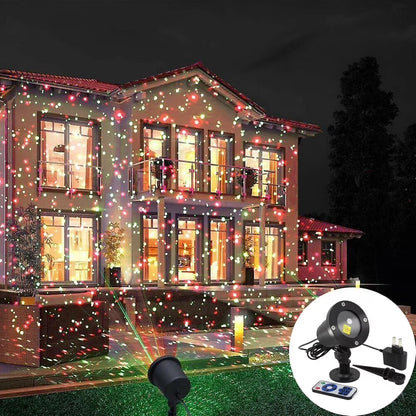 Christmas Star Laser Projector  RGB Lamp Waterproof with Remote