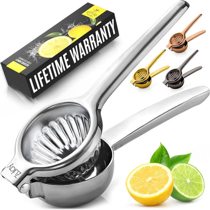 Lemon Squeezer Stainless Steel with Premium Quality Heavy Duty Solid Metal Squeezer Bowl