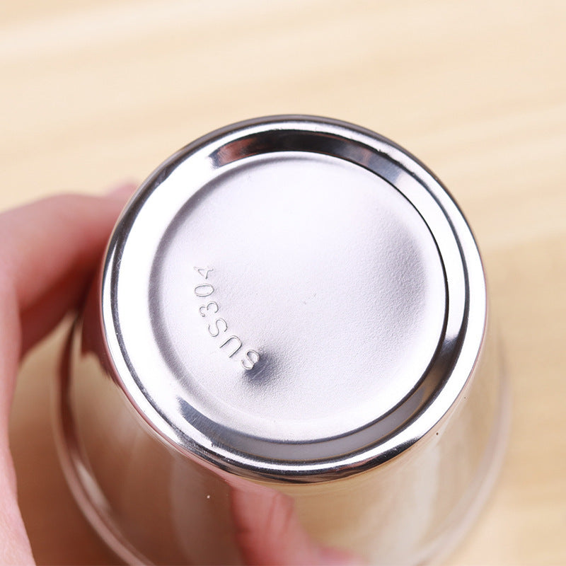 Stainless Steel Beaker – Double Beer Glass & Juice Cup