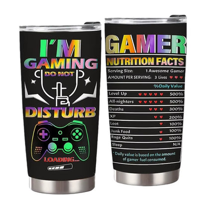 20 oz. Stainless Steel Insulated Gamer Tumbler Cup