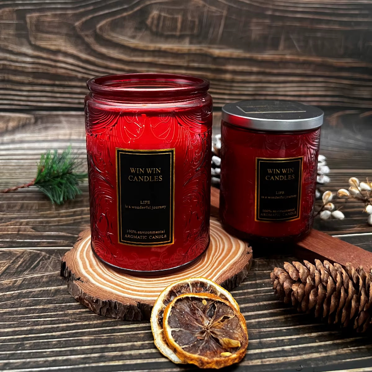 Floral Scented Candle Home Indoor Fragrance, 40-90 Hours Burning