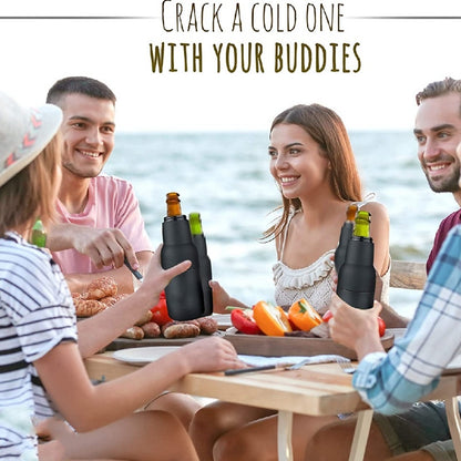 Double-Wall Vacuum Insulated Can and Bottle Koozie: The Ultimate Drink Insulator