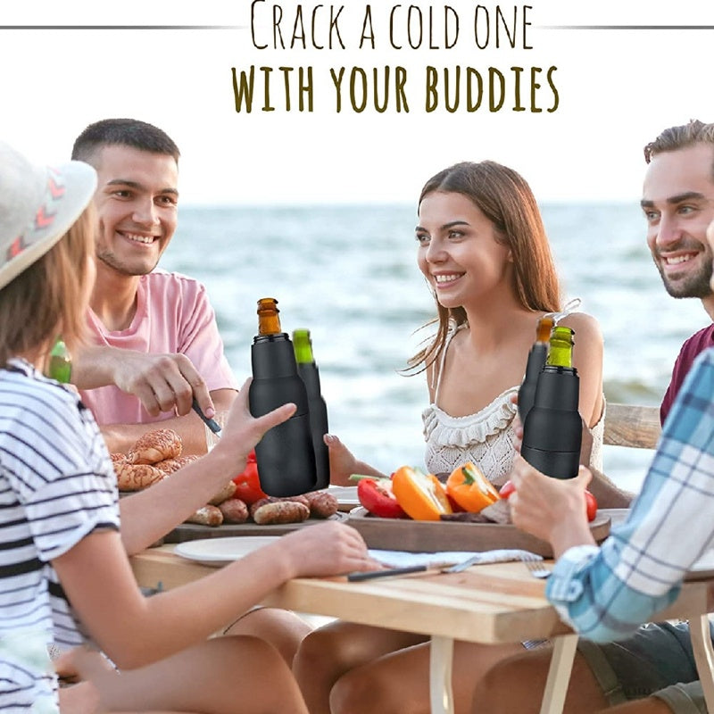 Double-Wall Vacuum Insulated Can and Bottle Koozie: The Ultimate Drink Insulator