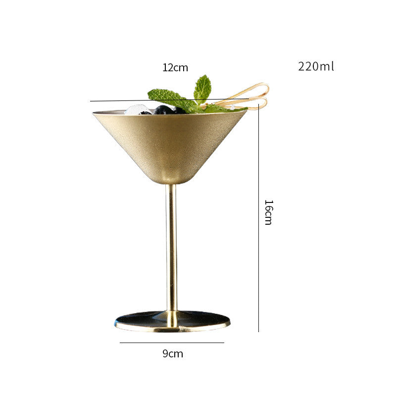 Stainless Steel Cocktail & Martini Glass