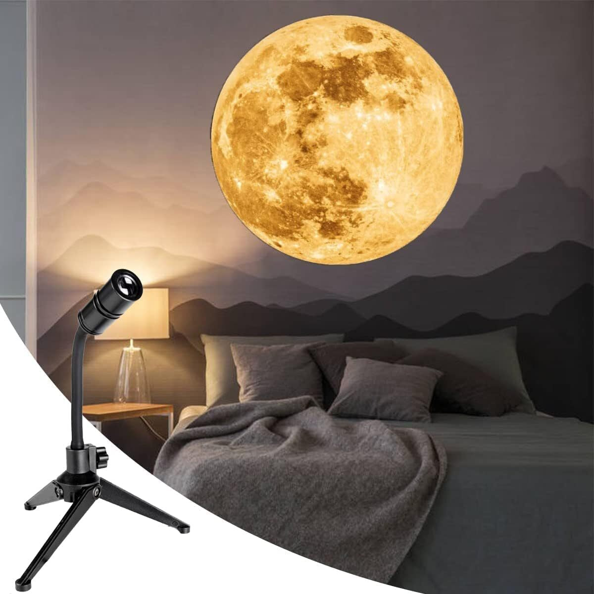 USB Powered 360 Degree Moon Lamp Romantic Atmosphere